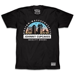 Johnny Cupcakes Mens Boston Massachusetts Skyline Exclusive Soft Tee Shirt M